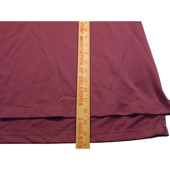 Adidas Golf Polo Men Sz XL Climalite Purple Short Sleeve 3 Button Collared - Picture 3 of 8